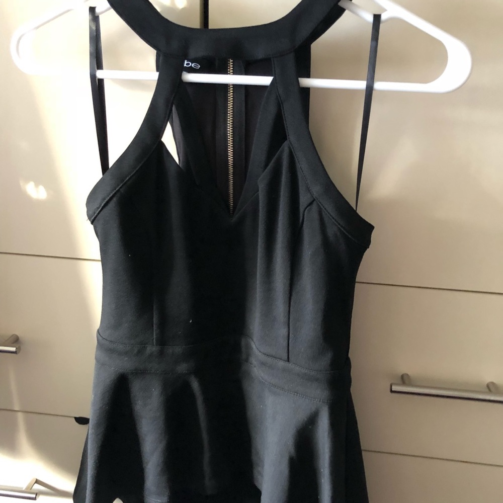 Black peplum